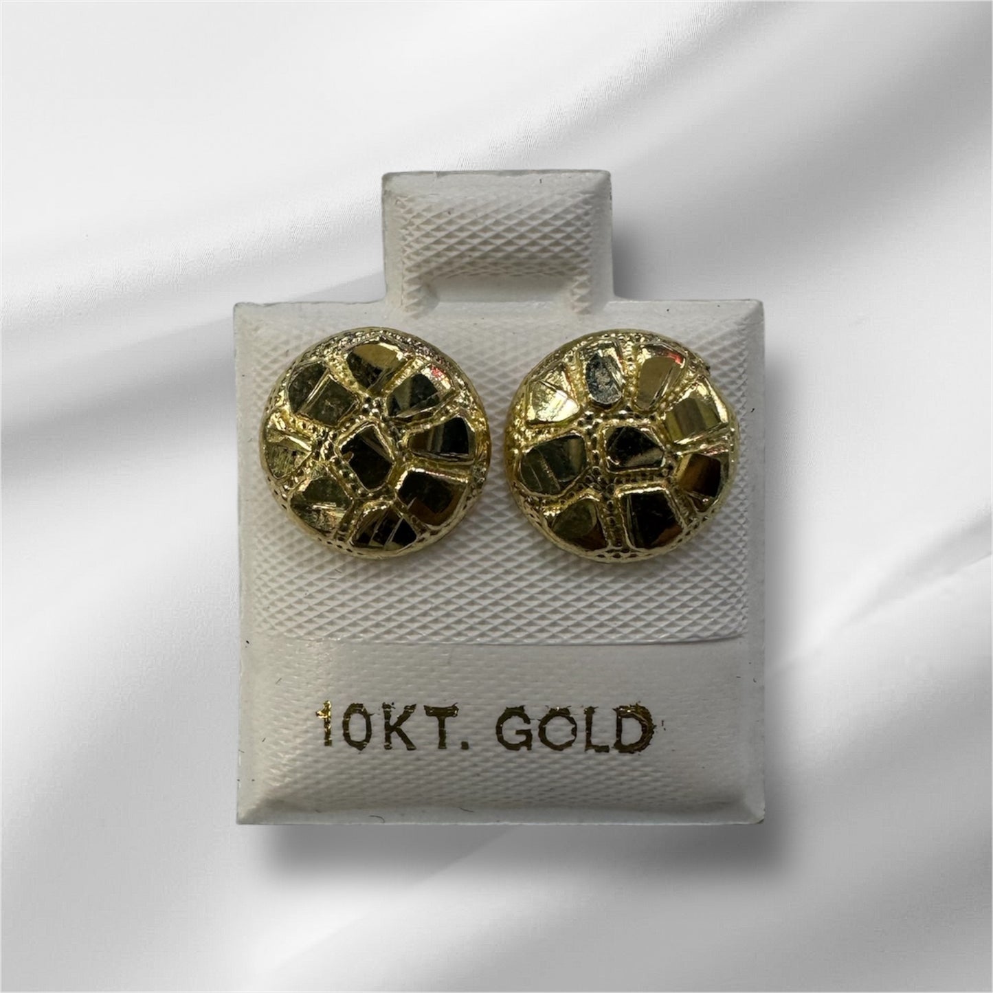 Circle Nugget Earrings