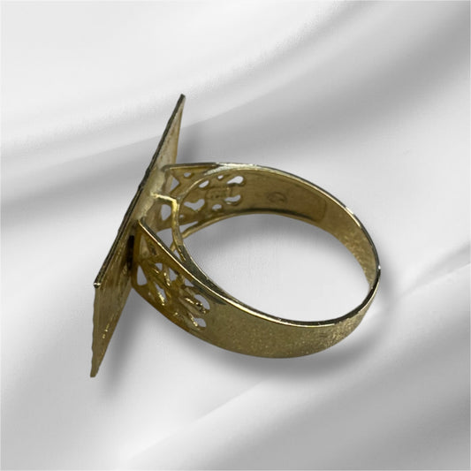 100 dollar bill gold ring