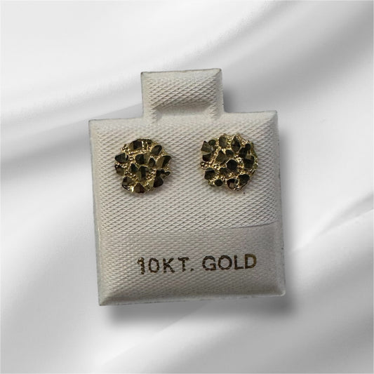 Extra Small Circle Nugget Earrings