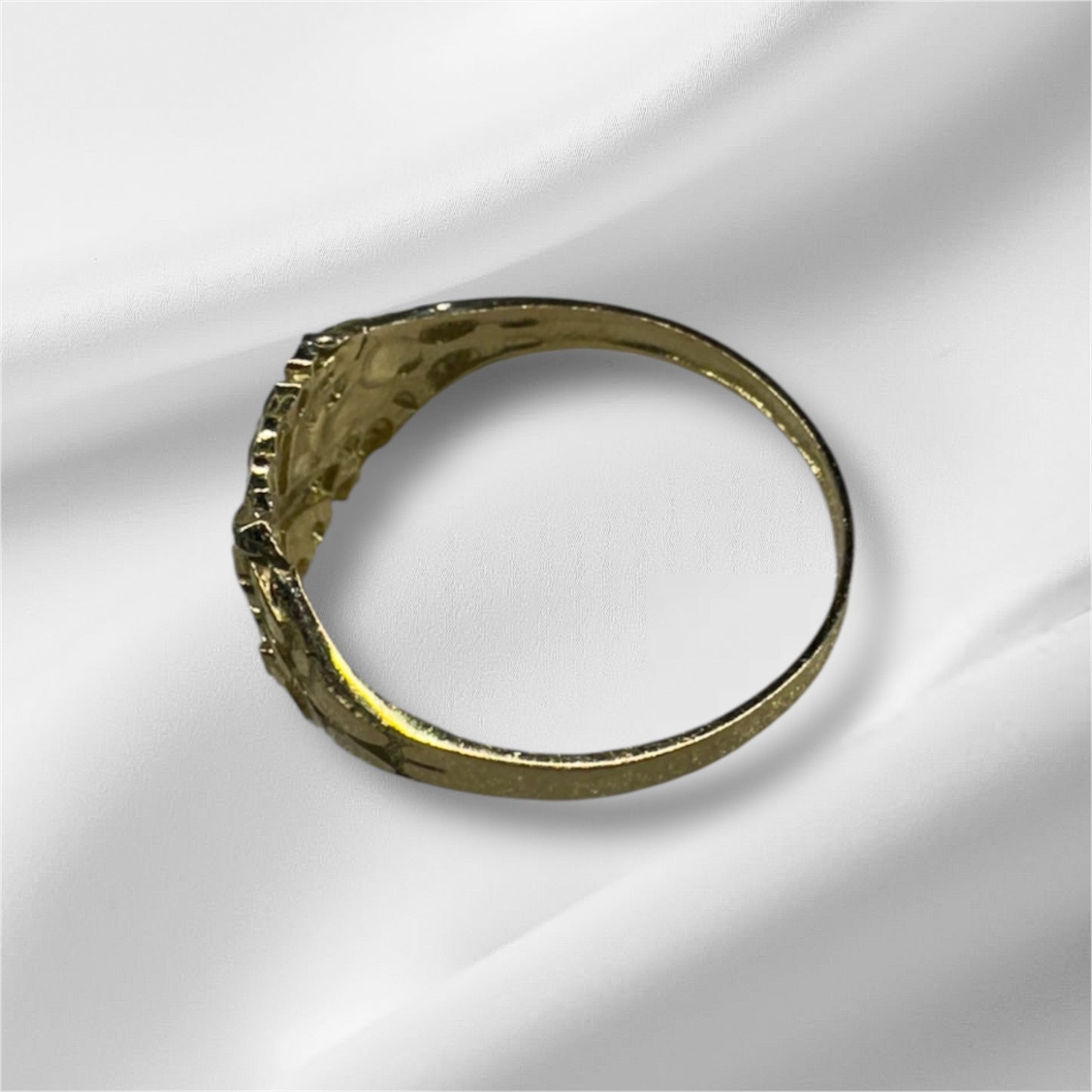 Square Cross nugget ring