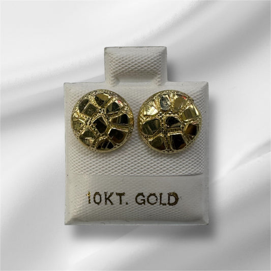 Circle Nugget Earrings