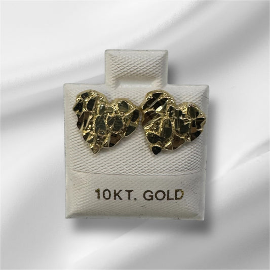 Heart Nugget Earrings